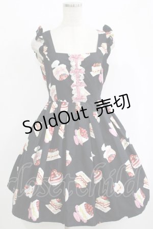 画像: Ank Rouge / WinterCakeレースリボンジャンパースカート M ブラック H-25-10-05-004-CA-OP-NS-ZH