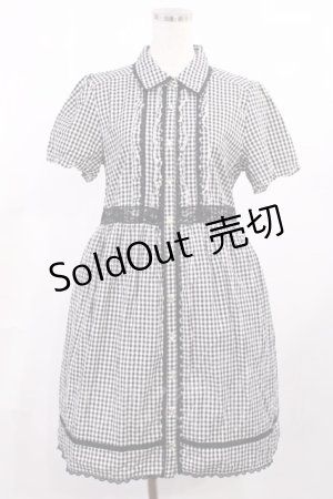 画像: axes femme / ギンガムチェックワンピース M ブラック H-25-10-05-1014-AX-OP-NS-ZH