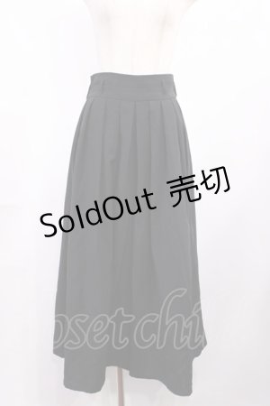 画像: axes femme / ハイウエストプリーツ袴パンツ Free ブラック H-25-10-05-1017-AX-PA-NS-ZH