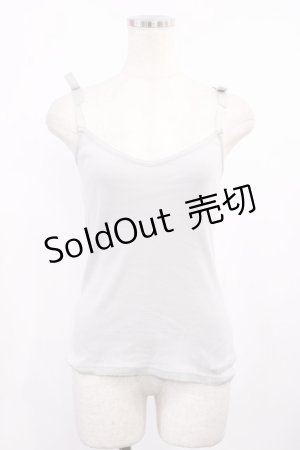 画像: F&A / 肩リボンキャミソール Free サックス H-25-10-05-1018-LO-TO-NS-ZH