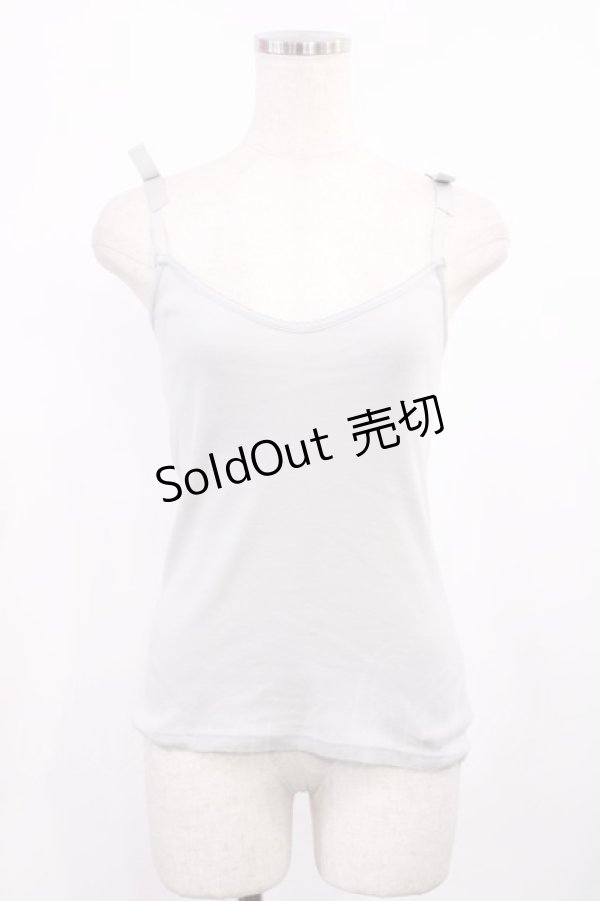 画像1: F&A / 肩リボンキャミソール Free サックス H-25-10-05-1018-LO-TO-NS-ZH (1)