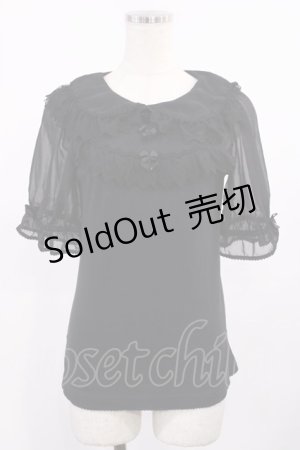 画像: BABY,THE STARS SHINE BRIGHT / シフォン衿プルオーバー Free ブラック H-25-10-05-1021-BA-TO-NS-ZH