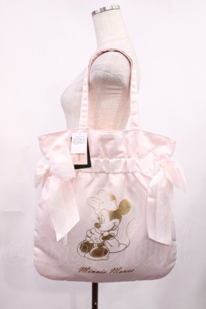 画像: Maison de FLEUR / Minnie Mouse/ダブルリボントートバッグ  ライトピンク H-25-10-05-1029-LO-BG-NS-ZH