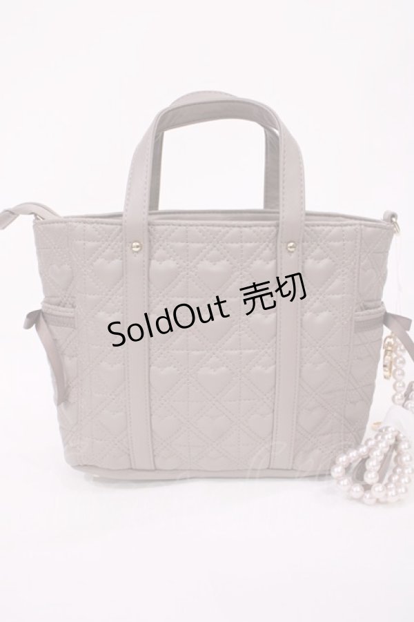 画像2: FLC / MINA*キルトリボン2WAYバッグ  ピンク H-25-10-05-1032-LO-BG-NS-ZH (2)