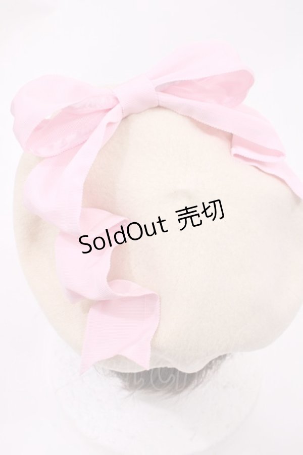 画像2: Angelic Pretty / ワイヤー入りリボンベレー  オフ H-25-10-05-1038-AP-AC-NS-ZH (2)