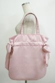 画像2: Maison de FLEUR / ダブルリボントートバッグ  ピンク H-25-10-05-051-LO-BG-NS-ZH (2)