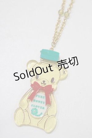 画像: Angelic Pretty / Honey Bearネックレス  イエロー H-25-10-05-070-AP-AC-NS-ZH
