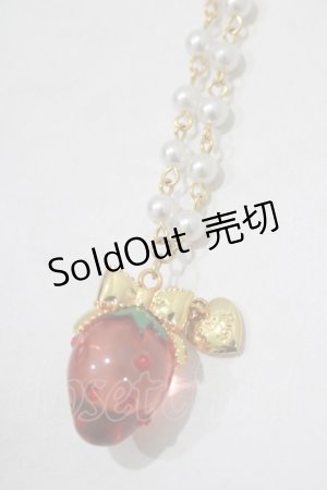 画像: Angelic Pretty / Crystal Berryネックレス  レッド H-25-10-05-073-AP-AC-NS-ZH