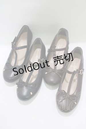 画像: m petit by misako / AMTストラップレインパンプス L ブラック/ブラウン H-25-10-05-084-LO-SH-NS-ZH