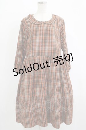 画像: PINK HOUSE / チェックワンピース Free オレンジ H-25-10-05-008-LO-OP-NS-ZH
