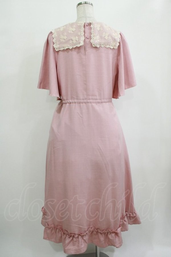 画像3: m petit by misako / レースセーラーワンピース LL ピンク H-25-10-05-014-LO-OP-NS-ZH (3)