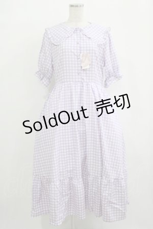 画像: m petit by misako / TT*AMギンガムチェック LL ラベンダー H-25-10-05-015-LO-OP-NS-ZH