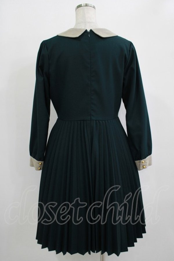 画像3: Fi.n.t / ロザリーヌ アコーディオンプリーツワンピース Free グリーン H-25-10-05-018-CA-OP-NS-ZH (3)