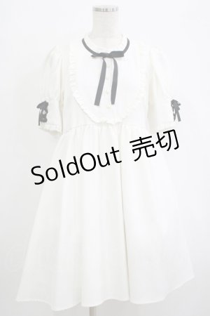 画像: DearMyLove / メイドライク レースアップワンピース LL オフ H-25-10-05-020-EL-OP-NS-ZH