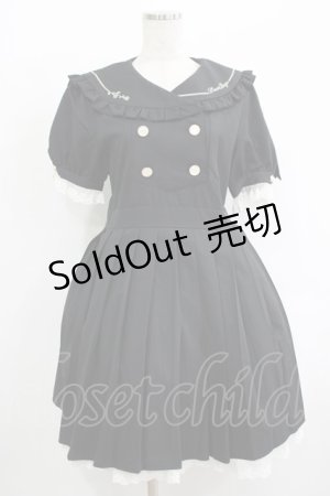 画像: Favorite / BOYさんコラボグッズ セーラーカラー クラシカルワンピース M ブラック H-25-10-05-021-LO-OP-NS-ZH