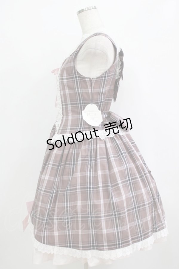画像2: ALICE and the PIRATES / A/Pタータンチェック柄ジャンパースカート Free モーヴ H-25-10-05-002-PA-OP-NS-ZH (2)