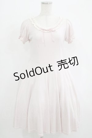 画像: Ank Rouge / はしごレースカットソーワンピース M ピンク H-25-10-05-022-CA-OP-NS-ZH
