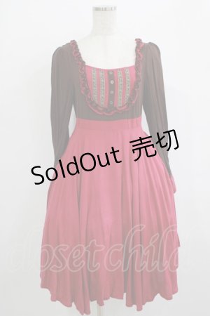 画像: Favorite / 編み上げ童話ワンピース Free ブラウン H-25-10-05-023-LO-OP-NS-ZH