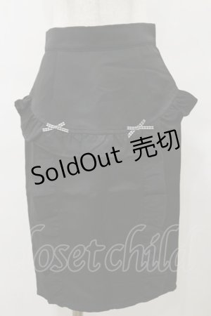 画像: Honey Cinnamon / フリルタイトスカート Free ブラック H-25-10-06-057-LO-SK-NS-ZH