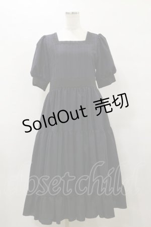 画像: marcHenTica / チェックティアードワンピース 表記なし ブラック H-25-10-06-065-LO-OP-NS-ZH