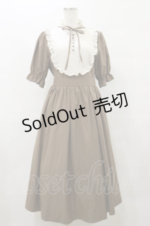 画像: m petit by misako / ナシジムジキリカエワンピース M ブラウン H-25-10-06-066-LO-OP-NS-ZH