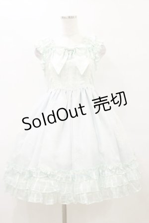 画像: BABY,THE STARS SHINE BRIGHT / ユキノナミダヒメ柄Bright Checkジャンパースカート Free サックス H-25-10-06-075-BA-OP-NS-ZH