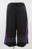 画像1: Deorart / サイドライン・ハーフパンツ L ブラック×パープル H-25-10-06-1010-PU-PA-KB-ZH (1)