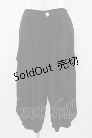 画像: Deorart / タックサルエルパンツ L ブラック H-25-10-06-1011-PU-PA-KB-ZH