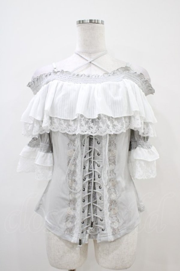 画像1: Ozz oneste / Pirates Roseオフショルダープルオーバー  グレー H-25-10-06-1015-OO-TO-KB-ZT121 (1)