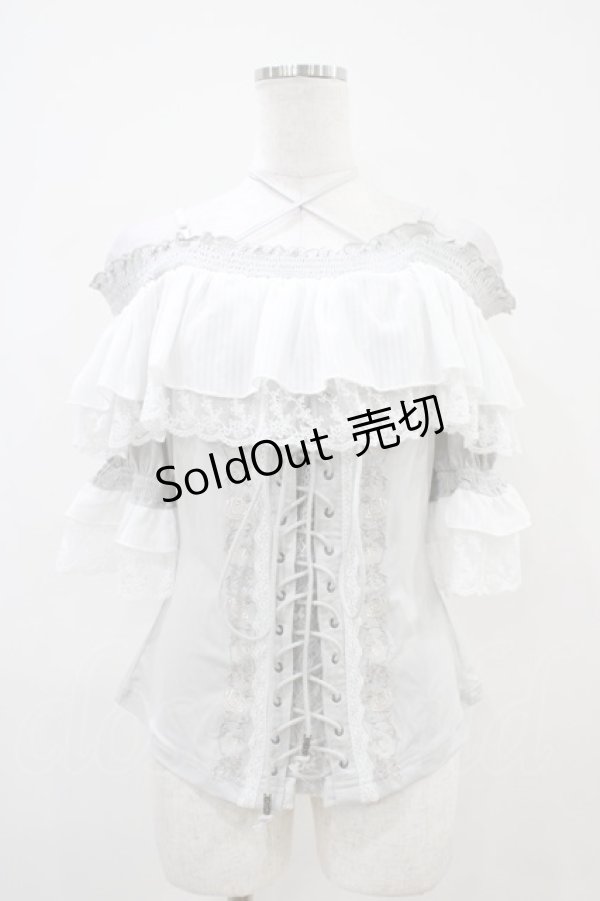 画像1: Ozz oneste / Pirates Roseオフショルダープルオーバー  グレー H-25-10-06-1015-OO-TO-KB-ZT121 (1)