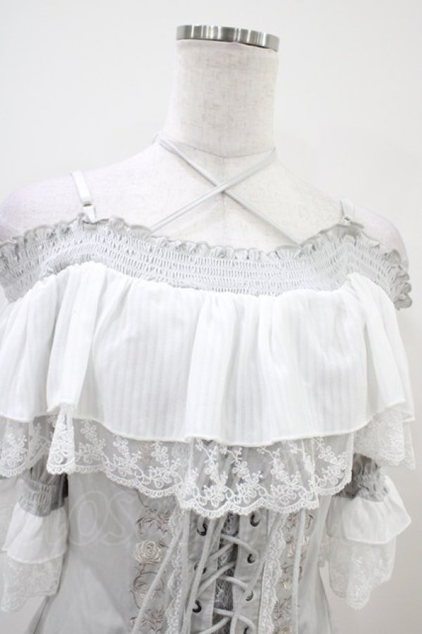 画像4: Ozz oneste / Pirates Roseオフショルダープルオーバー  グレー H-25-10-06-1015-OO-TO-KB-ZT121 (4)