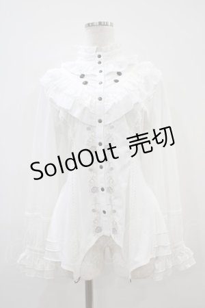 画像: Ozz oneste / Rose Spring Carolブラウス  ホワイト H-25-10-06-1016-OO-BL-KB-ZH