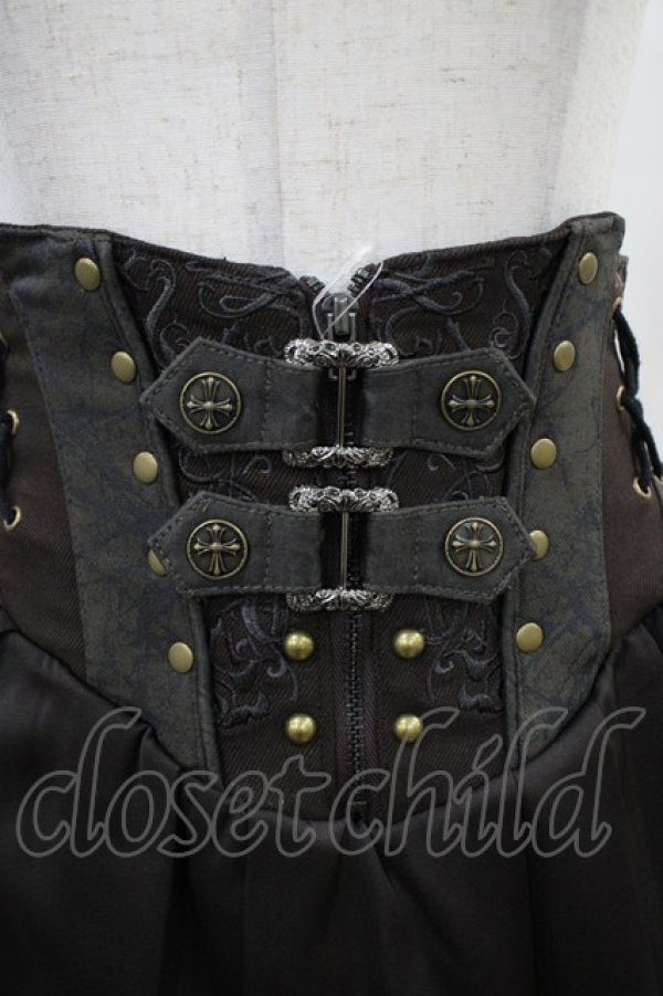 画像4: Ozz Croce / Echoes of Apocalypseミニスカート  ブラウン H-25-10-06-1019-OO-SK-KB-ZH (4)