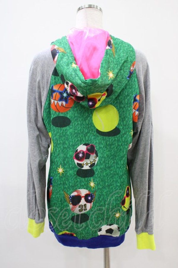 画像2: MALKOMALKA / プリントZIPパーカー  マルチカラー H-25-10-06-1024-PU-TO-KB-ZH (2)