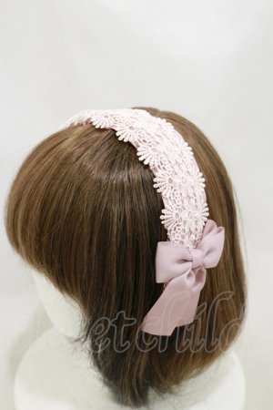 画像: m petit by misako / TT*AMレースカチューシャ  ピンク H-25-10-06-007-LO-AC-NS-ZH