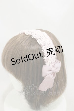 画像: m petit by misako / TT*AMレースカチューシャ  ピンク H-25-10-06-007-LO-AC-NS-ZH