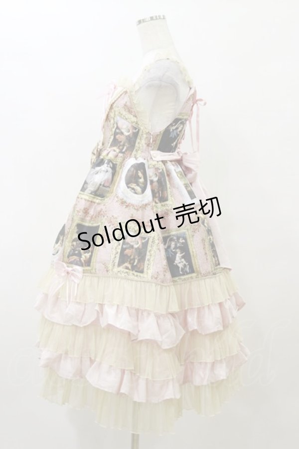 画像3: BABY,THE STARS SHINE BRIGHT / バロックを探して〜天使が祝福する至福の美術館巡り〜柄ロングフリルジャンパースカート Free ピンク H-25-10-06-079-BA-OP-NS-ZH (3)