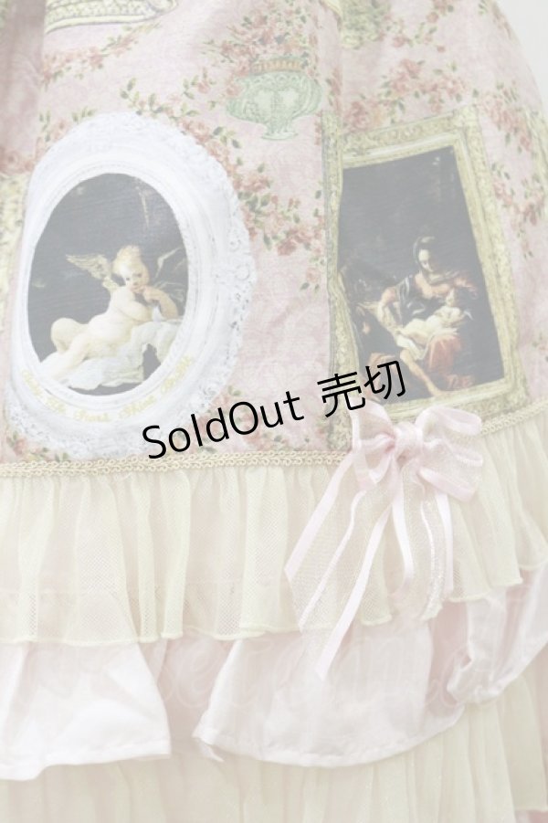 画像4: BABY,THE STARS SHINE BRIGHT / バロックを探して〜天使が祝福する至福の美術館巡り〜柄ロングフリルジャンパースカート Free ピンク H-25-10-06-079-BA-OP-NS-ZH (4)