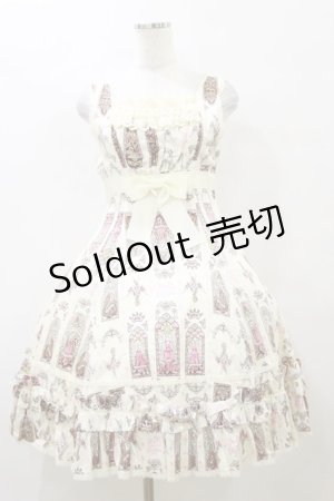 画像: ALICE and the PIRATES / 恋月姫ステンド天使柄ジャンパースカート Free オフ H-25-10-06-080-PA-OP-NS-ZH