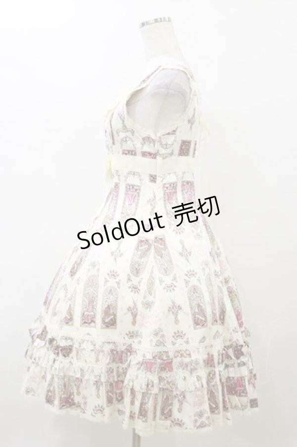 画像3: ALICE and the PIRATES / 恋月姫ステンド天使柄ジャンパースカート Free オフ H-25-10-06-080-PA-OP-NS-ZH (3)