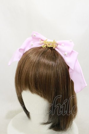 画像: Angelic Pretty / Angelicプレートグログランリボンカチューシャ  ピンク H-25-10-06-009-AP-AC-NS-ZH