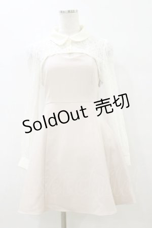 画像: evelyn / レースボレロ付きジャンパースカート Free ピンク H-25-10-06-083-LO-OP-NS-ZH