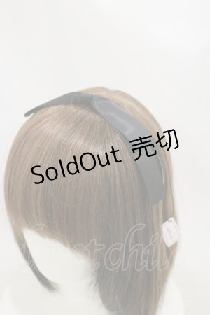 画像: Ank Rouge / サテンリボンカチューシャ  ブラック H-25-10-06-011-CA-AC-NS-ZH