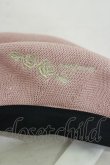 画像2: axes femme / ラメ刺繍入サーモベレー  ピンク H-25-10-06-015-AX-AC-NS-ZH (2)