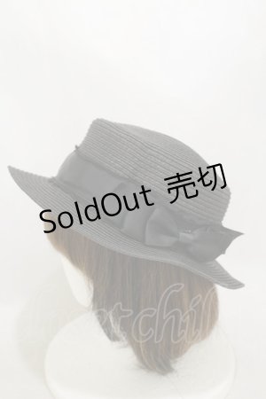 画像: m petit by misako / AMブレードカンカン帽  ブラック H-25-10-06-016-LO-AC-NS-ZT1111Q