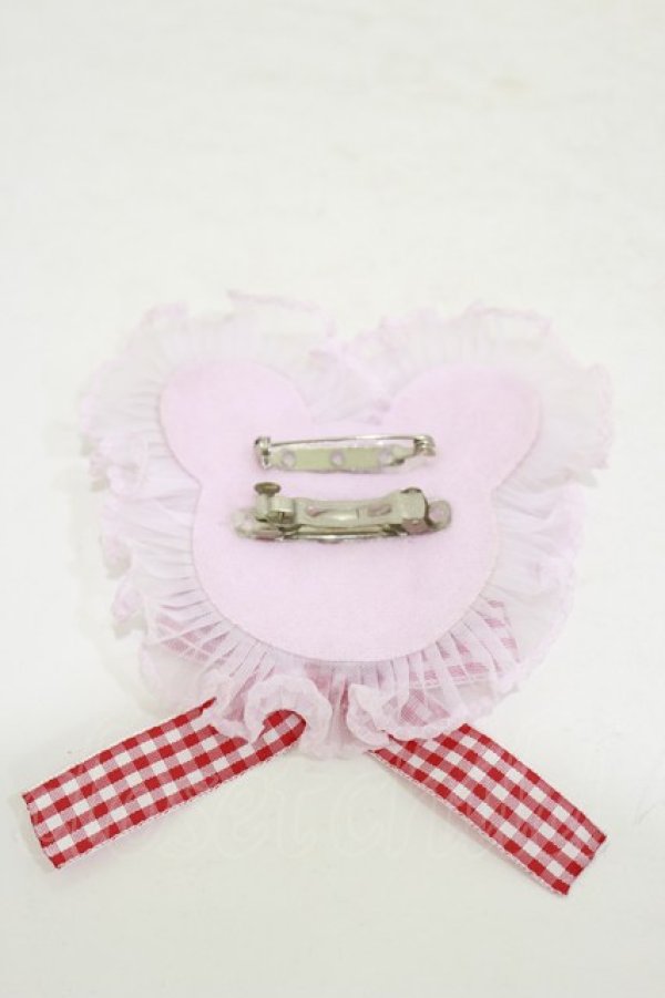 画像2: Nile Perch / ワッペン バレッタ&ブローチ<クマ>  ブラウン H-25-10-06-025-LO-AC-NS-ZH (2)