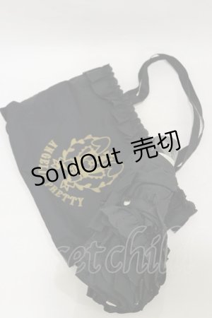 画像: Angelic Pretty / Bunny College折りたたみアンブレラ  ブラック H-25-10-06-026-AP-ZA-NS-ZH