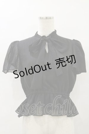 画像: EATME / ボウタイブラウス Free ブラック H-25-10-06-039-LO-BL-NS-ZH
