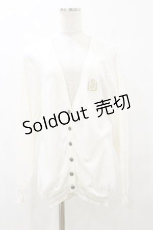 画像: ALICE and the PIRATES / エンブレム刺繍カーディガン Free オフ H-25-10-06-045-PA-TO-NS-ZH