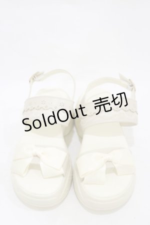 画像: m petit by misako / AMリボンスニーカーサンダル LL オフ H-25-10-06-003-LO-SH-NS-ZH